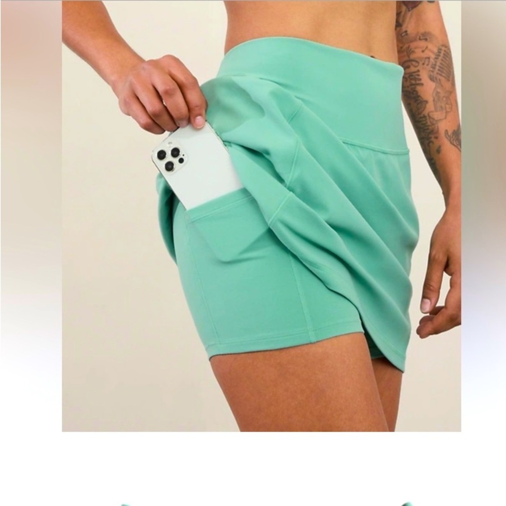 Athleta Blue Skater Mini Skirt for Athletic Wear